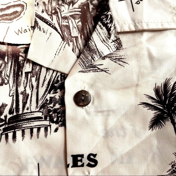 4 for $20 SALE! Koko Keiki Hawaii Vintage Infant Hawaiian Top, Map Print, 12 mo. - Picture 2 of 7